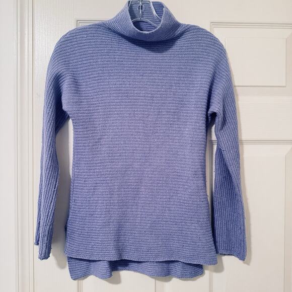 Bartolini Made In Italy Wool Cashmere Turtleneck Sweater Lavender Purple Size S - Picture 1 of 7